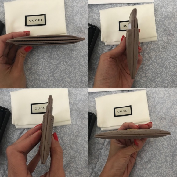 SOLD! Gucci GG Marmont Card Case Dusty Pink - Picture 3 of 7